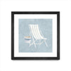 \"Serene Seaside Iii\" Matted and Framed Black 36x36 Wall Art