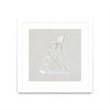 \"Serene Seaside Ii Tan\" Matted and Framed White 30x30 Wall Art