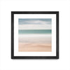 \"Beach, Sea, Sky\" Matted and Framed Black 30x30 Wall Art