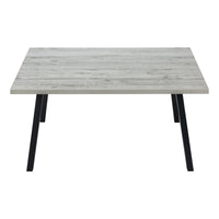 Grey Black Metal Dining Table