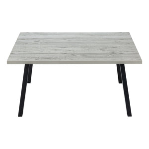 Grey Black Metal Dining Table