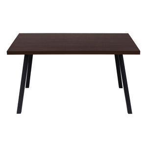 Espresso Black Metal Dining Table