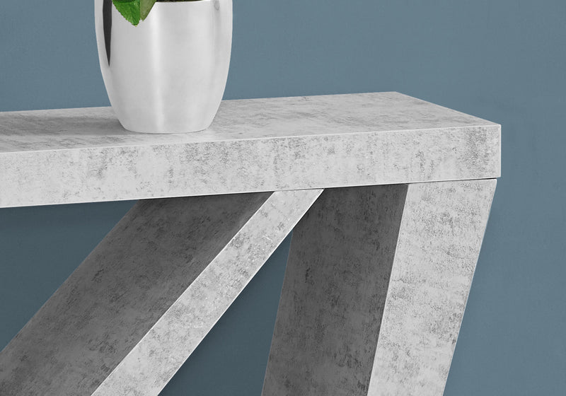 Grey Cement-look Console Table