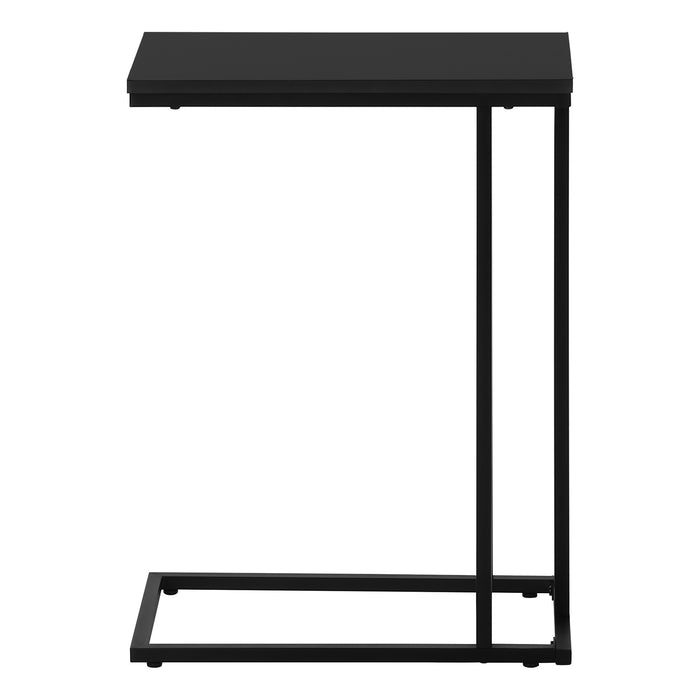 Black Black Metal Accent Table