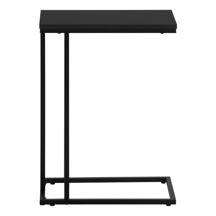 Black Black Metal Accent Table