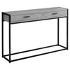 Grey Black Metal Hall Console Accent Table