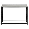 Grey Black Metal Hall Console Accent Table