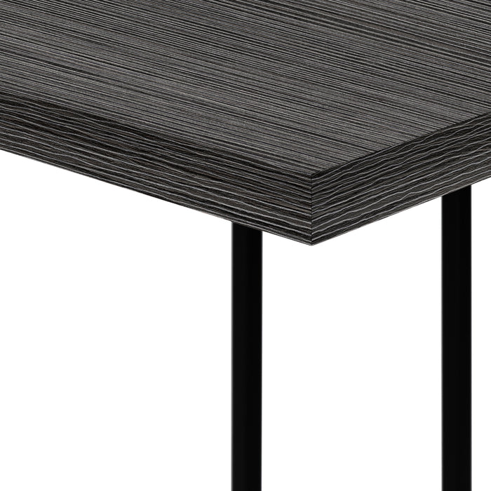 Grey Black Metal Side Table