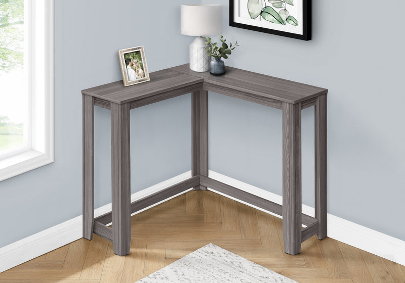 Grey Corner Console Accent Table