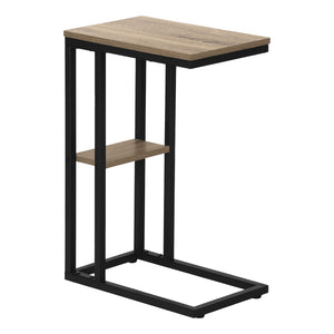 Dark Taupe black Metal Side Table