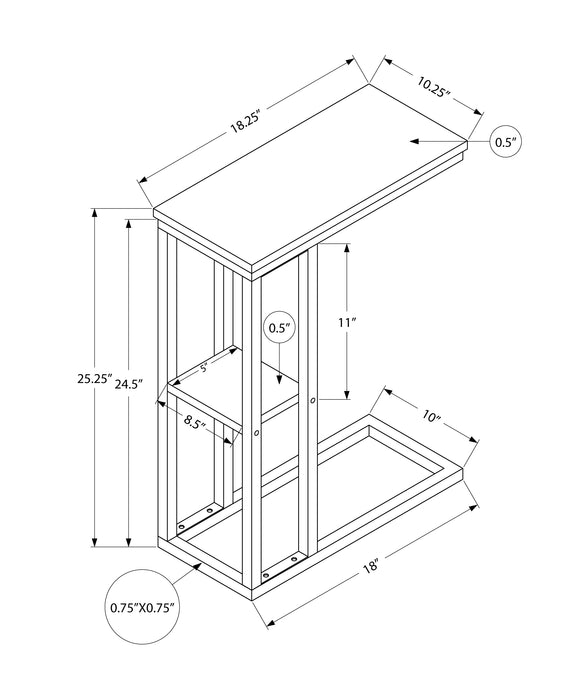 White white Metal Side Table