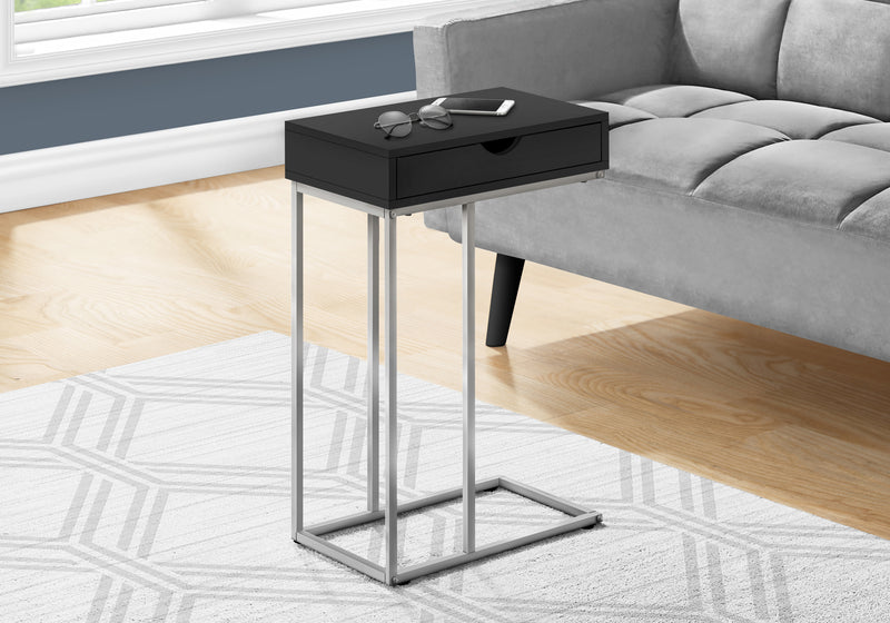 Black Silver Side Table