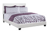 Queen Size White Leather-look Bed