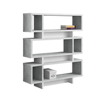 White Cement-look Modern Style Bookcase