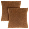 Light Brown Floral Velvet 2pcs Pillow