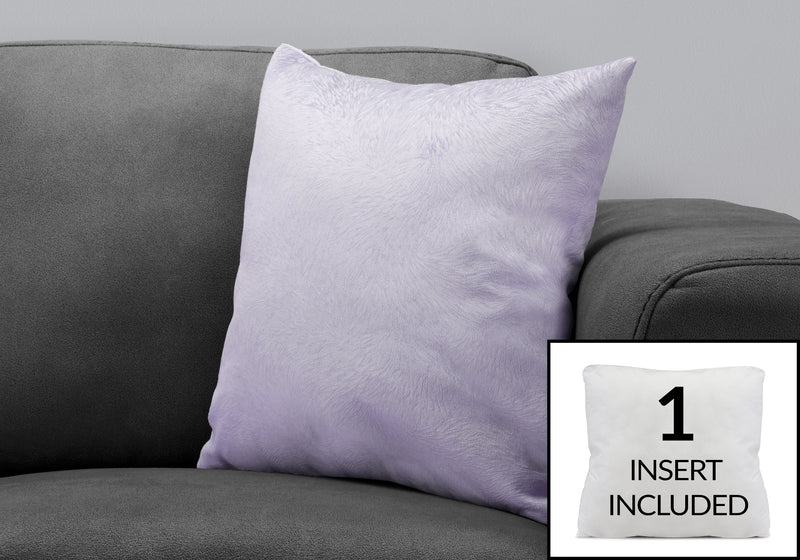 Light Purple Feathered Velvet 1pc Pillow