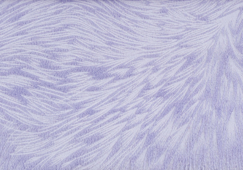 Light Purple Feathered Velvet 1pc Pillow