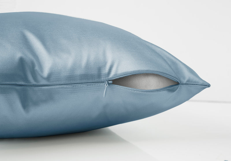 Pale Blue Satin 2pcs Pillow