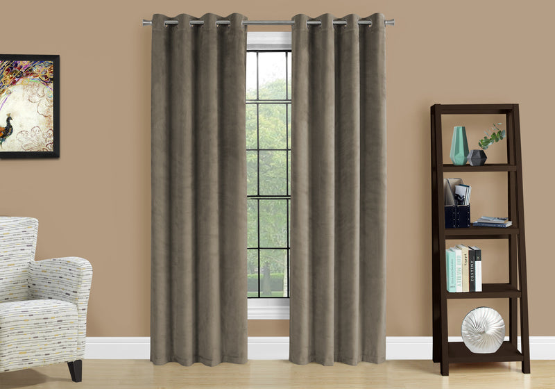 Taupe Darkening 2-Piece Curtain Panel - 52\" x 84\"