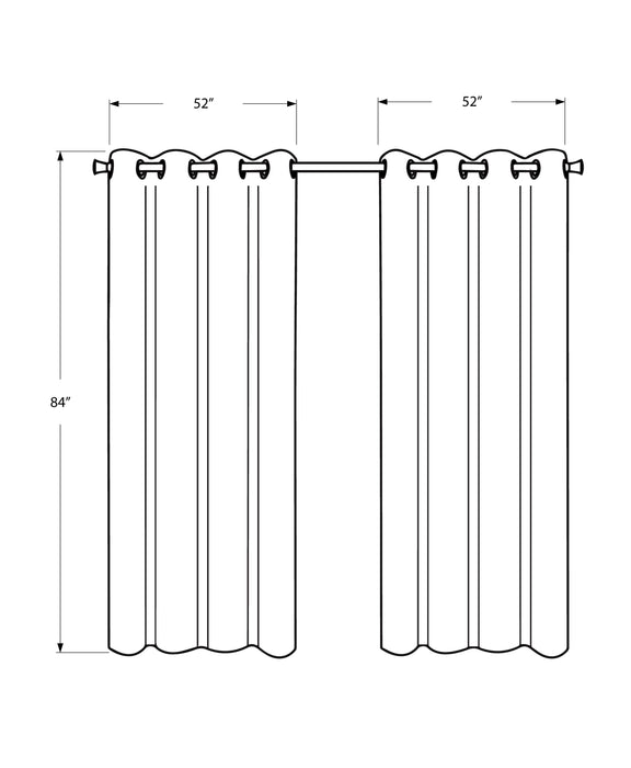 Silver Solid Blackout 2-Piece Curtain Panel - 52\" x 84\"