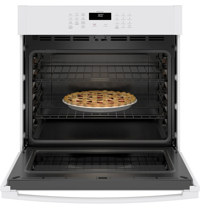GE 30\" 5 Cu. Ft. Electric Wall Oven with Self Clean TrueTemp System - ADA Compliant - White - JTS3000DNWW