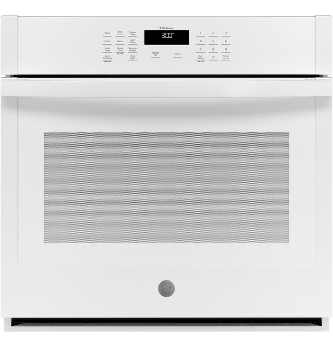 GE 30\" 5 Cu. Ft. Electric Wall Oven with Self Clean TrueTemp System - ADA Compliant - White - JTS3000DNWW