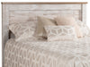 Kaia Panel Headboard, Whitewash - Queen Size