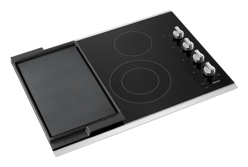 Maytag 30\" 4-Element Electric Cooktop - Stainless Steel - MEC8830HS