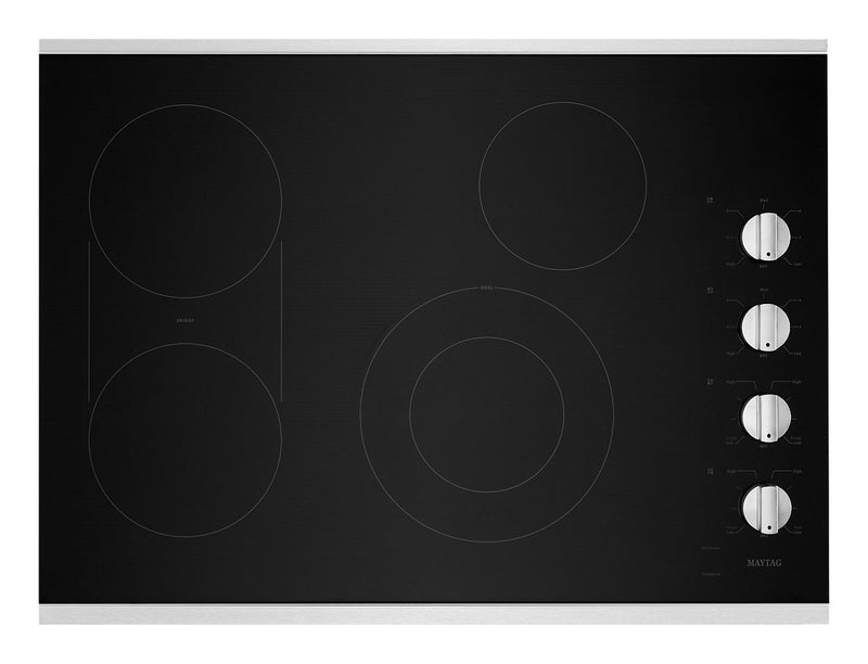 Maytag 30\" 4-Element Electric Cooktop - Stainless Steel - MEC8830HS