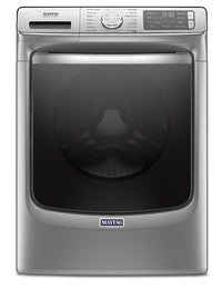 Maytag 5.8 Cu. Ft. Smart Front-Load High-Efficiency Steam Washer - Metallic Slate - Stackable - MHW8… 