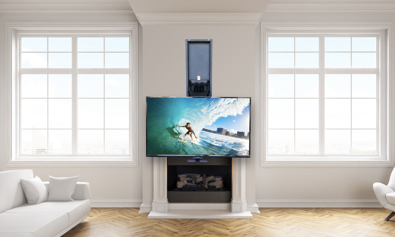 MantelMount MM750 Pull-Down TV Wall Mount with Soundbar Attachment
