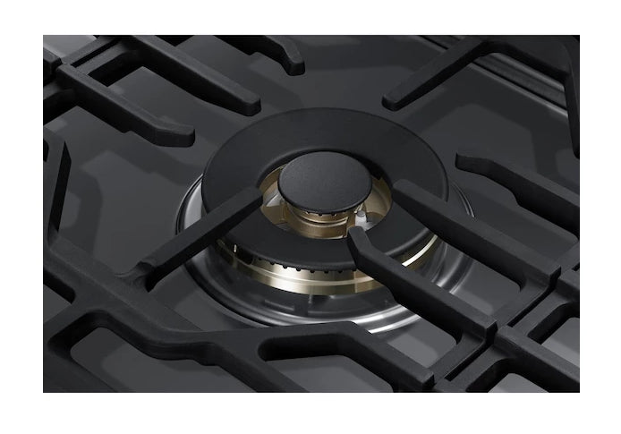 Samsung 36\" 5-Burner Smart Gas Cooktop with 22K BTU Dual Power Burner + Griddle & Wok Grate - Stainless Steel - NA36N7755TS/AA