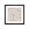 \"Fluxus I\" Matted and Framed Black 36x36 Wall Art