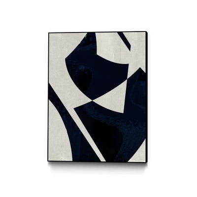"Black Machine I" Canvas Framed Black 18x24 Wall Art