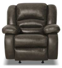 Toreno Genuine Leather Power Recliner - Grey 