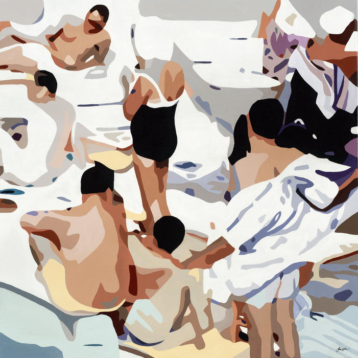 \"Tammy & Greg's Pool Party\" Giant Art 54x54 Wall Art
