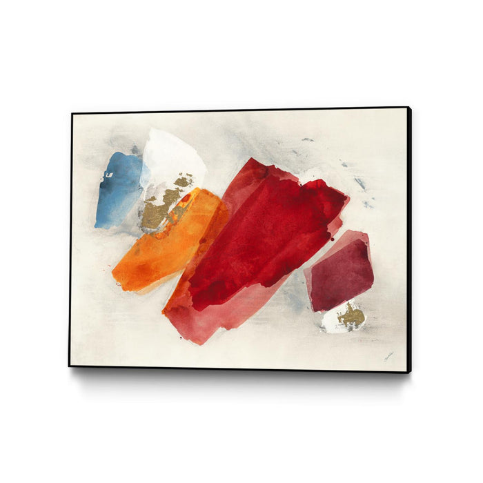 \"Equilibrium V4\" Canvas Framed Black 32x24 Wall Art