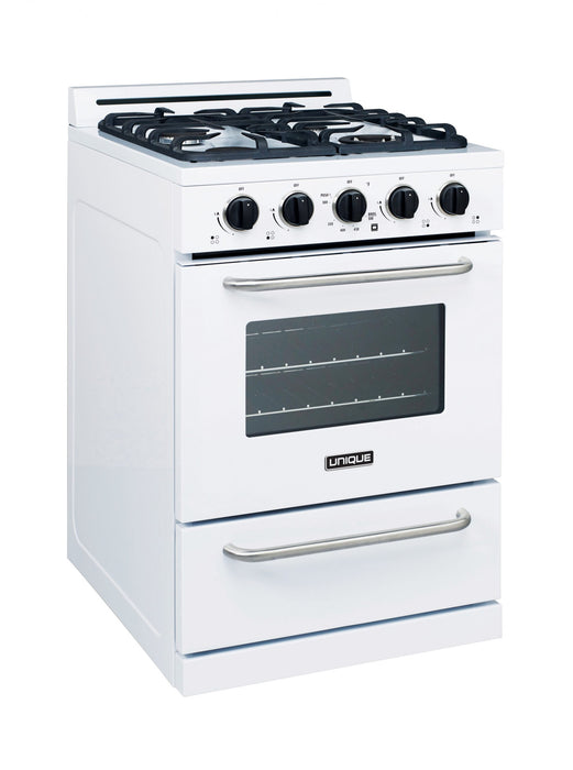 Off-Grid by Unique 24-Inch Propane Range with Battery Ignition - UGP-24G OF1 W