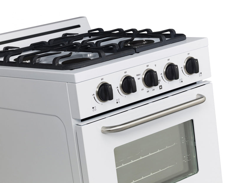 Off-Grid by Unique 24-Inch Propane Range with Battery Ignition - UGP-24G OF1 W