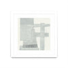 \"Orien\" Matted and Framed White 30x30 Wall Art