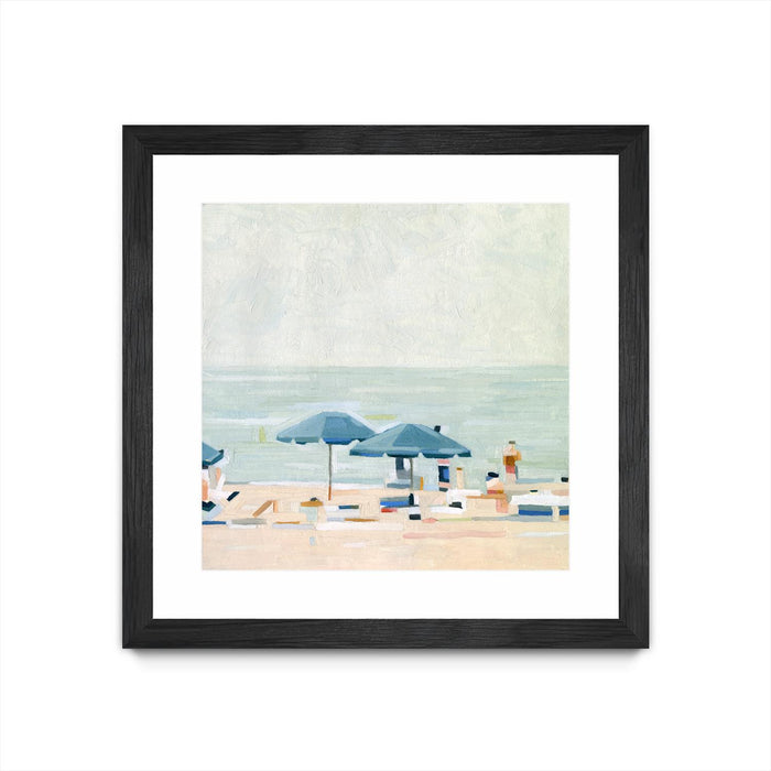 \"If It's The Beaches I\" Matted and Framed Black 36x36 Wall Art