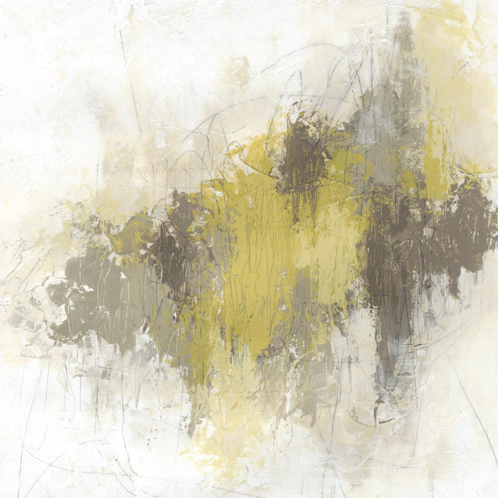 \"Saffron Abstract I\" Giant Art 72x72 Wall Art