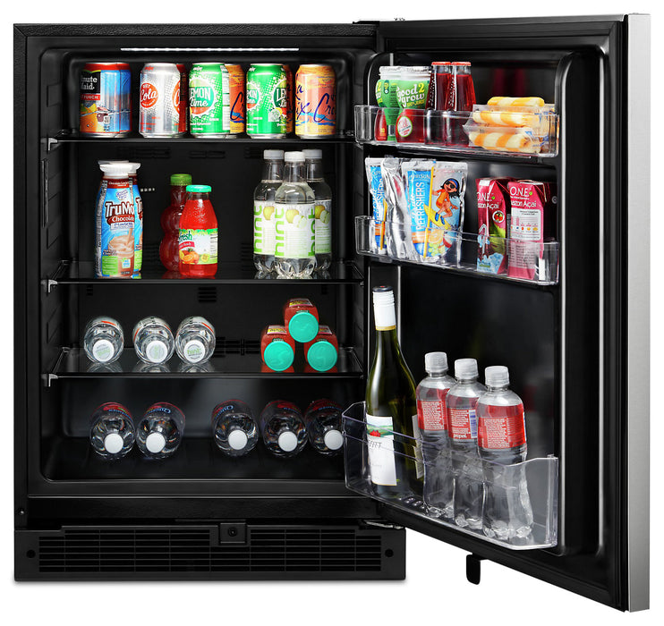 Whirlpool 24\" 5.1 Cu. Ft. Undercounter Refrigerator - Fingerprint Resistant Stainless Steel - WUR50X24HZ