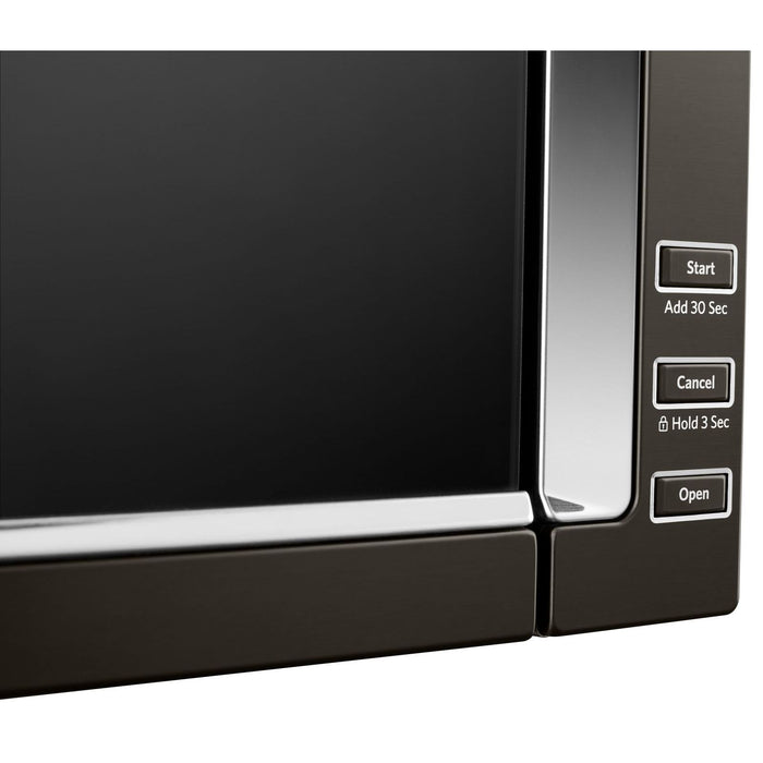 KitchenAid 1.1 Cu. Ft. Slim Over-the-Range Microwave with 950 Watts Cooking - Black Stainless Steel with PrintShield™ Finish - YKMLS311HBS