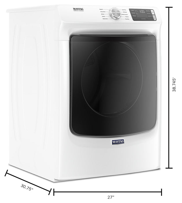 Maytag 7.3 Cu. Ft. Gas Dryer - White - Stackable - MGD5630HW