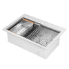 Ancona 28\" Drop-In Workstation Kitchen Sink - AN-3127