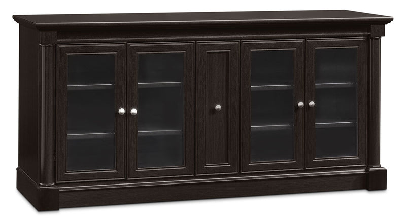 Avery 70\" Traditional TV Stand with Storage and Cable Management for TVs up to 80\"- Dark Brown