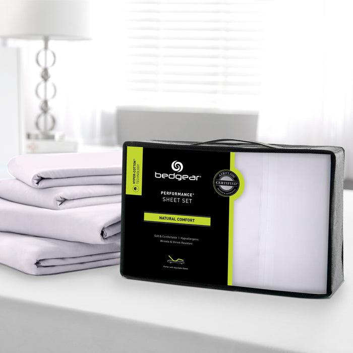 BEDGEAR Hyper-Cotton™ Twin Sheet Set - Optic White