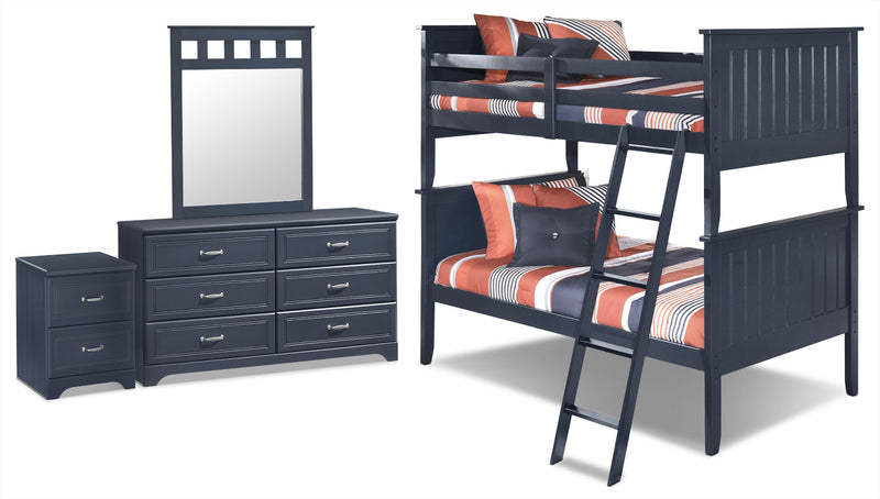 Leo 6-Piece Twin Bunk Bed Package