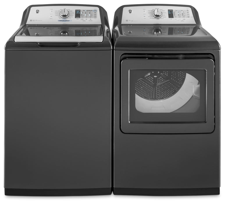 GE 5.3 Cu. Ft. Top-Load Washer and 7.4 Cu. Ft. Electric Dryer